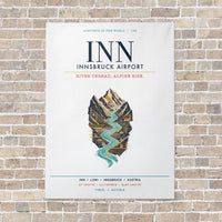 Thumbnail for Innsbruck Airport INN vertical canvas print - no frame - white background