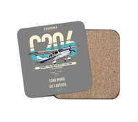 Thumbnail for Cessna 206 Stationair design on gray 1 piece coaster