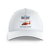 Thumbnail for Airbus MH-65E Dolphin design on white printed hat