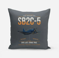 Thumbnail for SB2C-5 Helldiver design on gray pillow