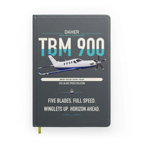 Thumbnail for Daher TBM 900 design on gray notebook
