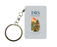 Thumbnail for Dresden Airport (DRS) design on light gray key chain