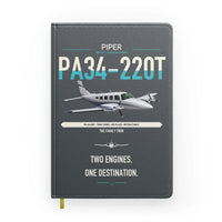 Thumbnail for Piper PA-34-220T Seneca V design on gray notebook