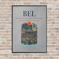 Thumbnail for Belem Val de Cans - Julio Cezar Ribeiro International Airport BEL - Canvas Framed - Light Gray