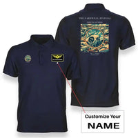 Thumbnail for VINTAGE G4131 - The Farewell Pistons - Double-Side Polo T-Shirt design on navyblue+name