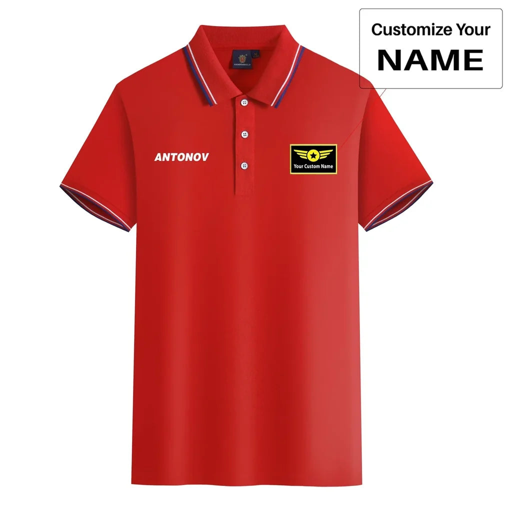 Customisable Antonov & Text Polo Shirt - view 11