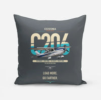 Thumbnail for Cessna 206 Stationair design on gray pillow
