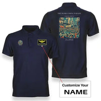 Thumbnail for VINTAGE G4053 - The Homecoming Parade - Double-Side Polo T-Shirt design on navyblue+name