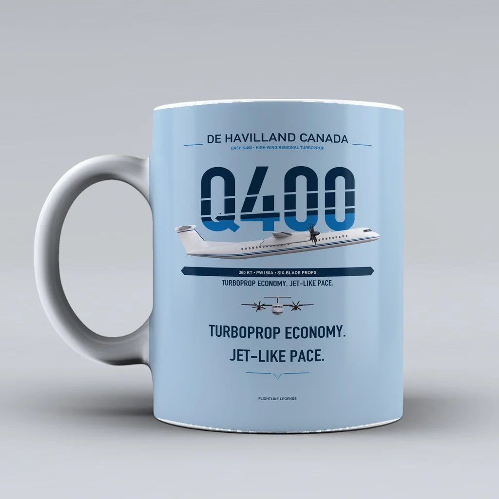 8-400 Mug design on light blue dash