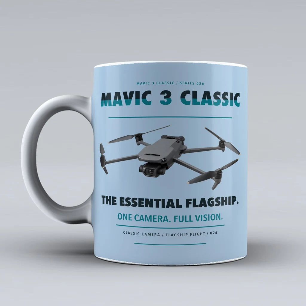 Mavic 3 Classic Mug design on light blue dji