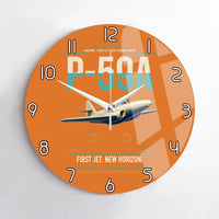 Thumbnail for P-59A Airacomet design on orange no frame wall clock