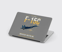 Thumbnail for F-15C Eagle design on gray MacBook case
