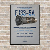 Thumbnail for FJ33-5A vertical canvas print - framed - light gray background