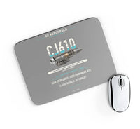 Thumbnail for CJ610 design on gray rectangle mouse pad