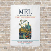 Thumbnail for Melbourne Airport MEL vertical canvas print - no frame - white background