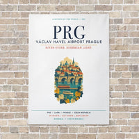 Thumbnail for Vaclav Havel Airport Prague PRG vertical canvas print - no frame - white background