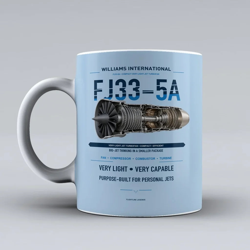 Mug design on light blue fj33 5a
