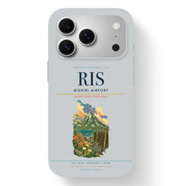 Thumbnail for Rishirifuji Airport (RIS) design on light gray iPhone 17 Pro MagSafe case