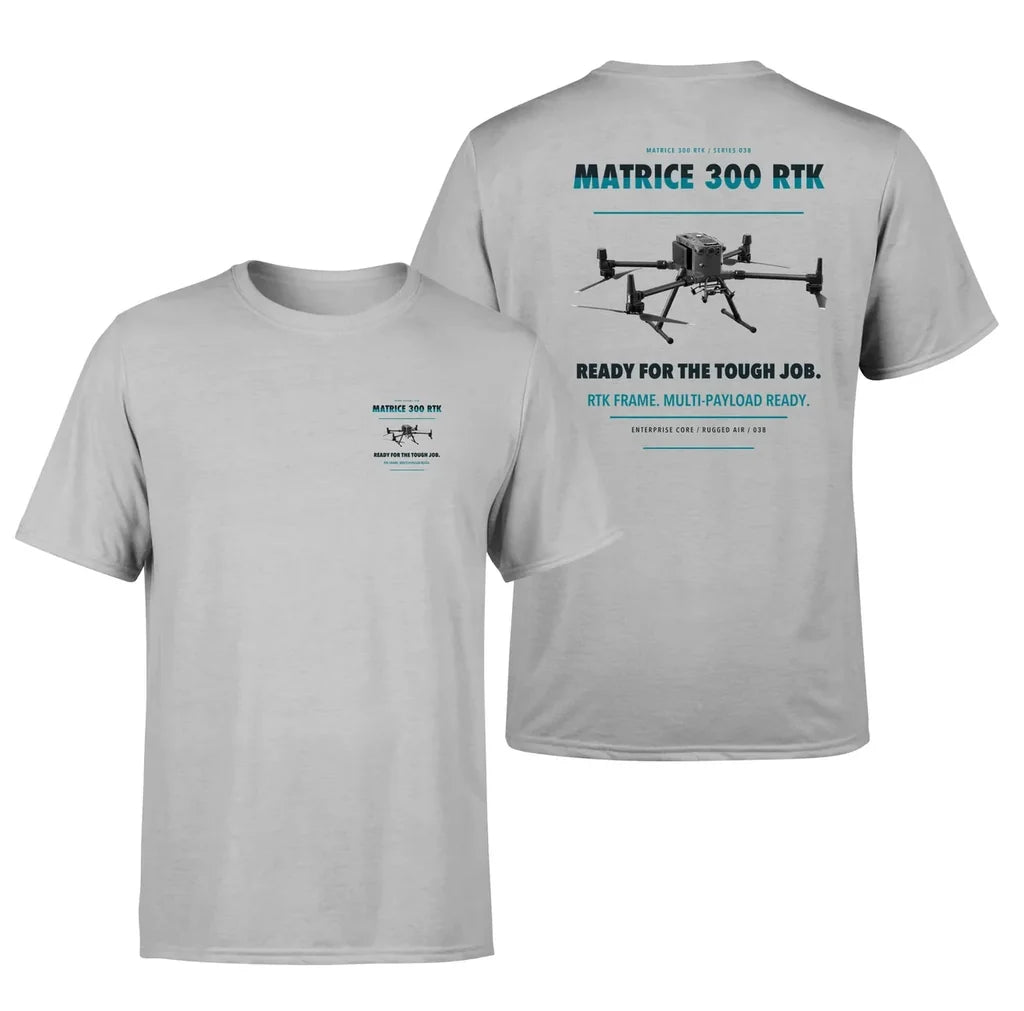 DJI Matrice 300 RTK design on light gray t shirt
