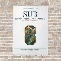 Thumbnail for Juanda International Airport Surabaya SUB vertical canvas print - no frame - white background