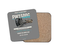 Thumbnail for PW1500G design on gray 1 piece coaster