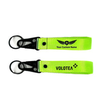 Thumbnail for Volotea Airlines Hawk-shaped key chain, Light Green+ NAME