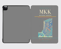 Thumbnail for Molokai Airport (MKK) design on gray ipad tablet case