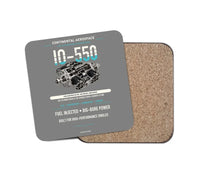 Thumbnail for IO-550 design on gray 1 piece coaster