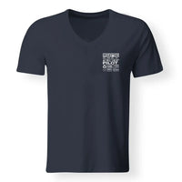 Thumbnail for Airline Pilot Label Designed V-Neck T-Shirts - view 11