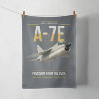 Thumbnail for A-7E Corsair II design on gray towel