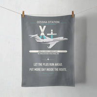 Thumbnail for Cessna Citation X+ design on gray towel