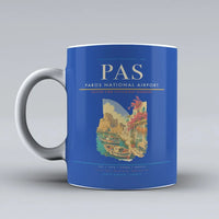 Thumbnail for Paros National Airport (PAS) airport code design on blue ceramic mug