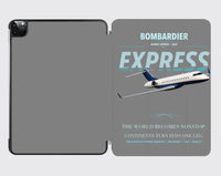 Thumbnail for Bombardier Global Express design on gray ipad tablet case