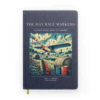 Thumbnail for VINTAGE G4387 - The Hay Bale Markers - Designed Notebooks design on navyblue