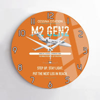 Thumbnail for Cessna Citation M2 Gen2 design on orange no frame wall clock