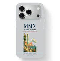 Thumbnail for Malmo Airport (MMX) design on light gray iPhone 17 Pro MagSafe case
