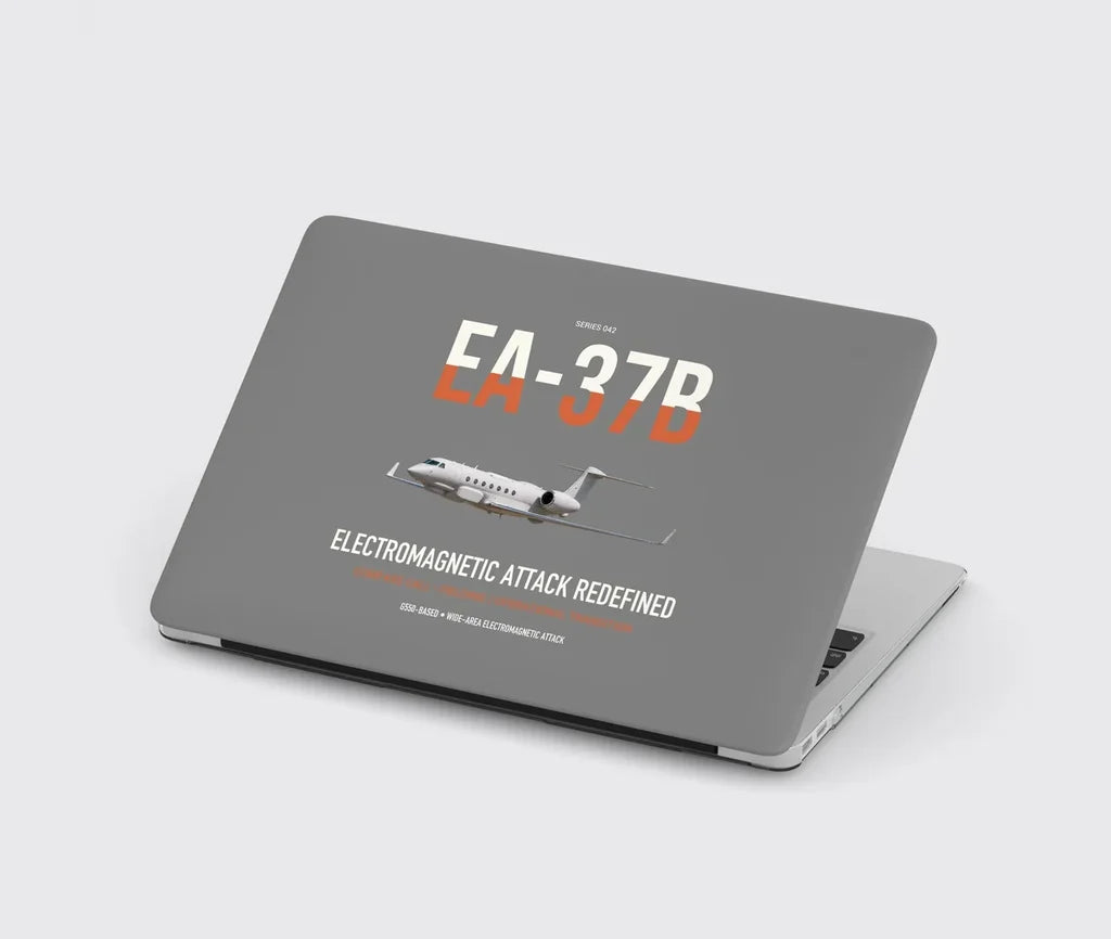 EA-37B Compass Call design on gray MacBook case