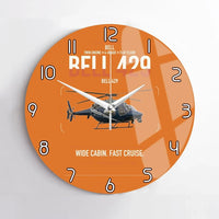 Thumbnail for Bell 429 design on orange no frame wall clock