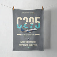 Thumbnail for Airbus C295 Firefighter design on gray towel