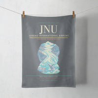 Thumbnail for Juneau International Airport (JNU) design on gray towel
