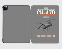 Thumbnail for Boeing CH-47D design on gray ipad tablet case