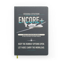 Thumbnail for Cessna Citation Encore+ design on gray notebook