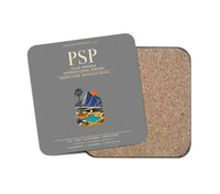 Thumbnail for Palm Springs International Airport (PSP) design on gray 1 piece coaster