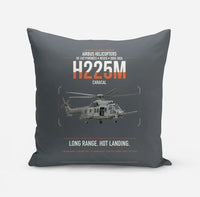 Thumbnail for Airbus Helicopters H225M Caracal design on gray pillow
