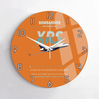 Thumbnail for Bombardier Global Express XRS design on orange no frame wall clock