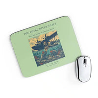 Thumbnail for VINTAGE G4271 - The Pearl Diver's Lift - Designed Mouse Pads design on lightgreen rectangle