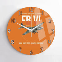 Thumbnail for de Havilland Mosquito FB VI design on orange no frame wall clock