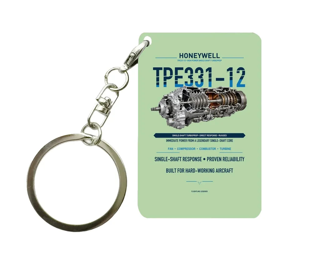 TPE331-12 Key Chain design on light green key chain