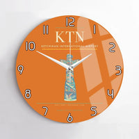 Thumbnail for Ketchikan International Airport (KTN) design on orange no frame wall clock