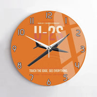 Thumbnail for U-2S Dragon Lady design on orange no frame wall clock